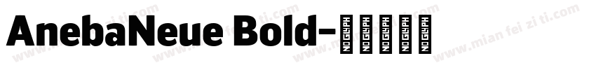 AnebaNeue Bold字体转换